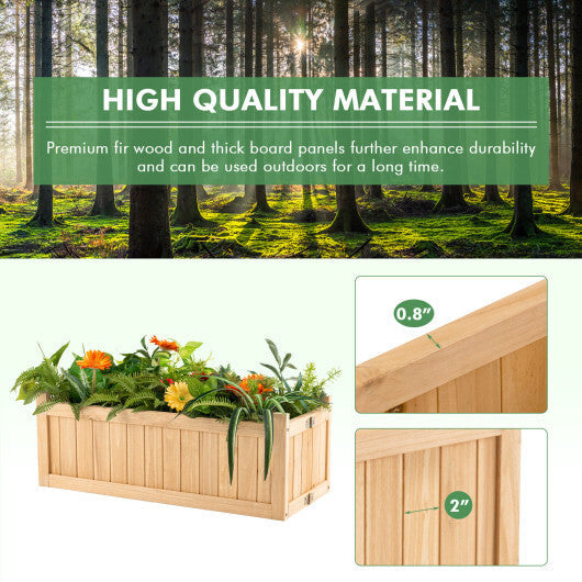 Folding Wooden Raised Garden Bed with Removable Bottom for Herbs Fruits Flowers by LuxuryLifeWay Online Store