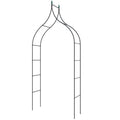 9.5 Feet Decorative Metal Garden Arch for Vine Rose Climbing Wedding Ceremony Party Decoration by LuxuryLifeWay Online Store