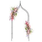 9.5 Feet Decorative Metal Garden Arch for Vine Rose Climbing Wedding Ceremony Party Decoration by LuxuryLifeWay Online Store