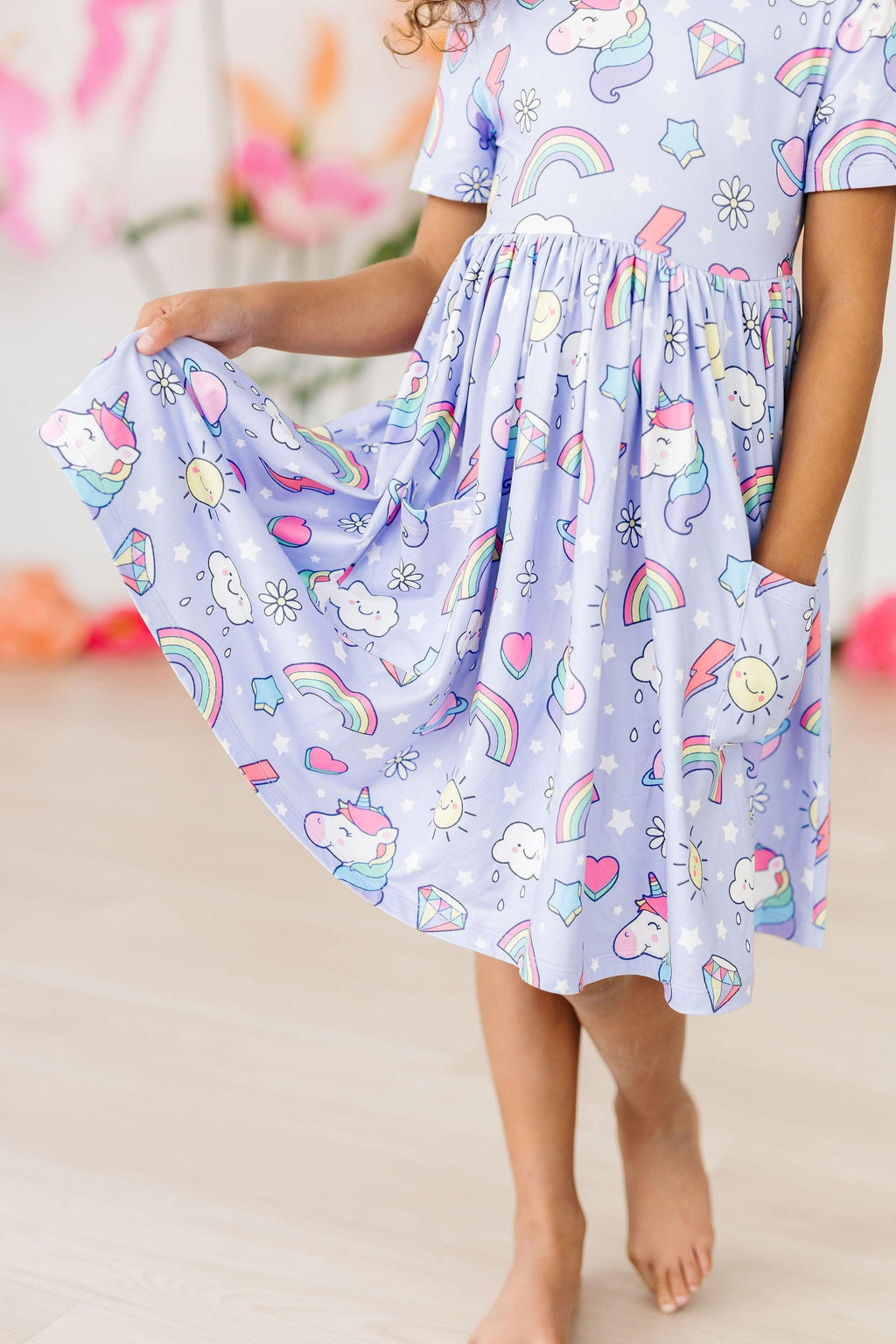 Galactic Unicorns S/S Pocket Twirl Dress by Mila & Rose ®