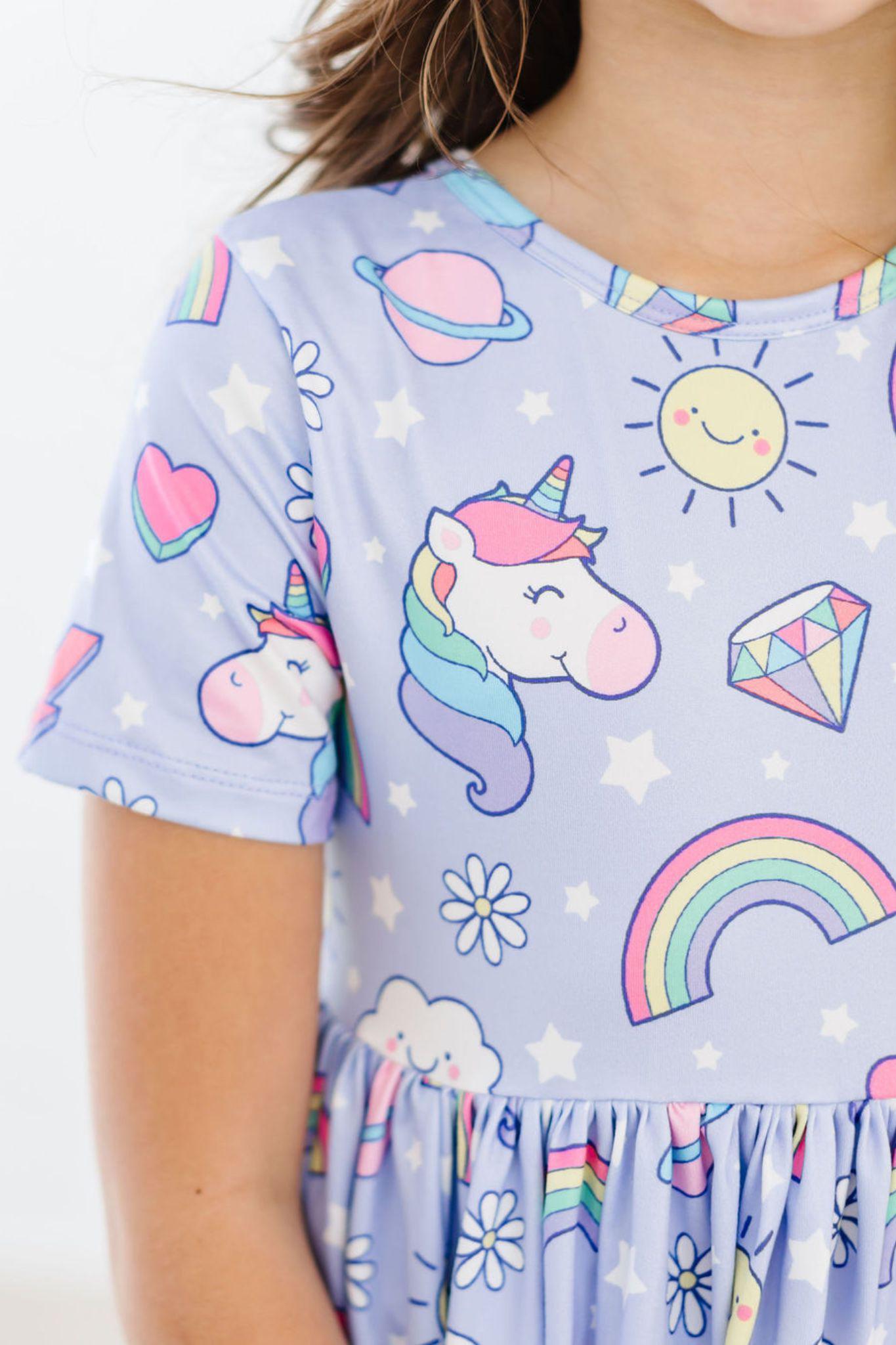 Galactic Unicorns S/S Pocket Twirl Dress by Mila & Rose ®