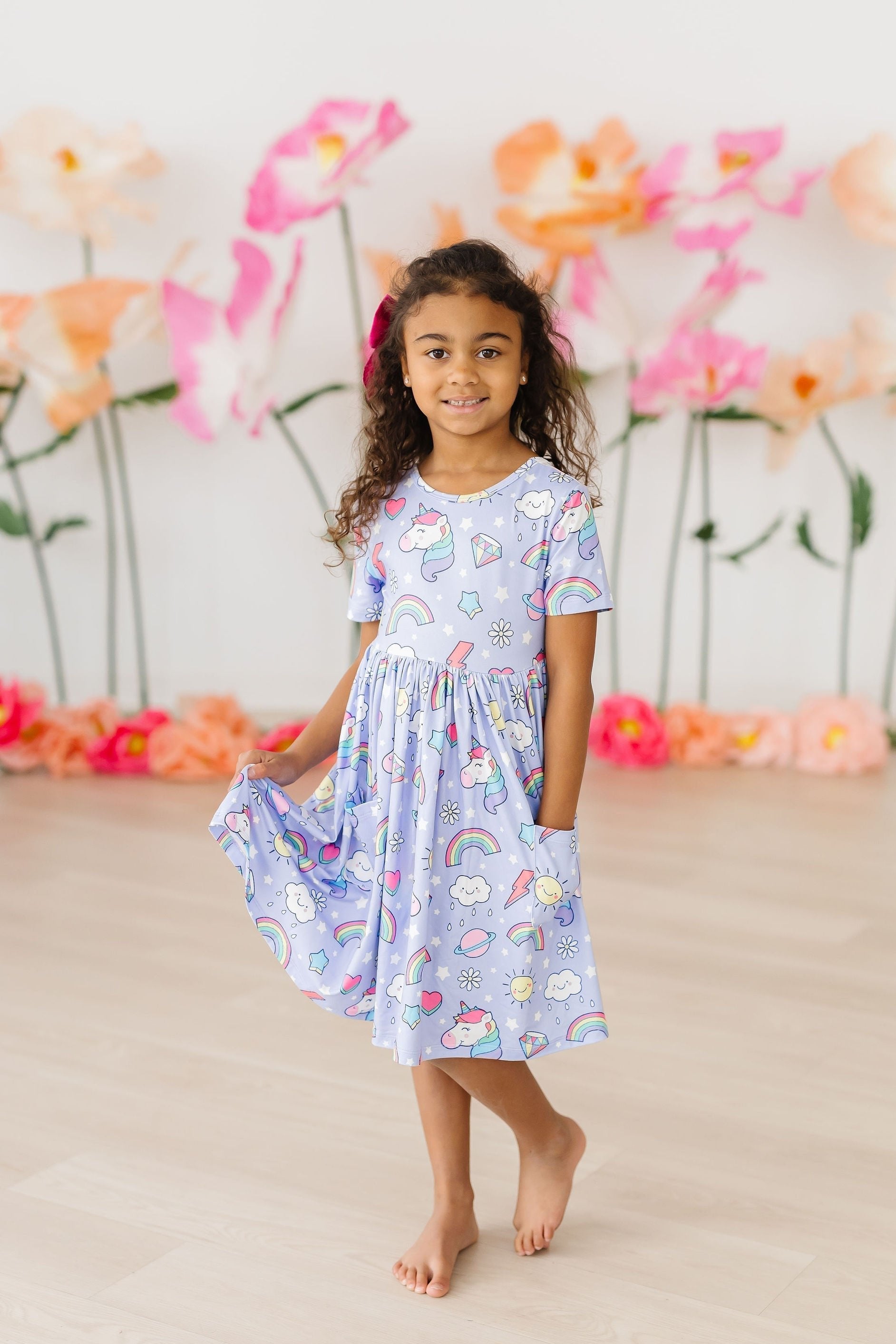 Galactic Unicorns S/S Pocket Twirl Dress by Mila & Rose ®