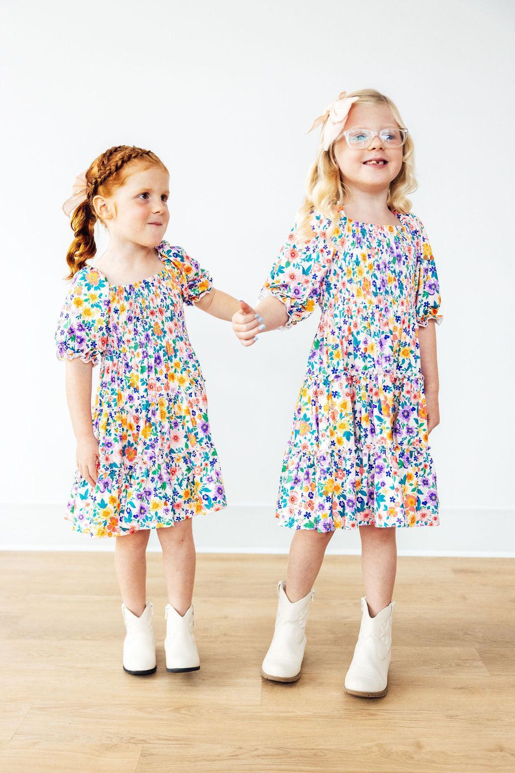 Garden Groove Smocked Ruffle Dress by Mila & Rose ®