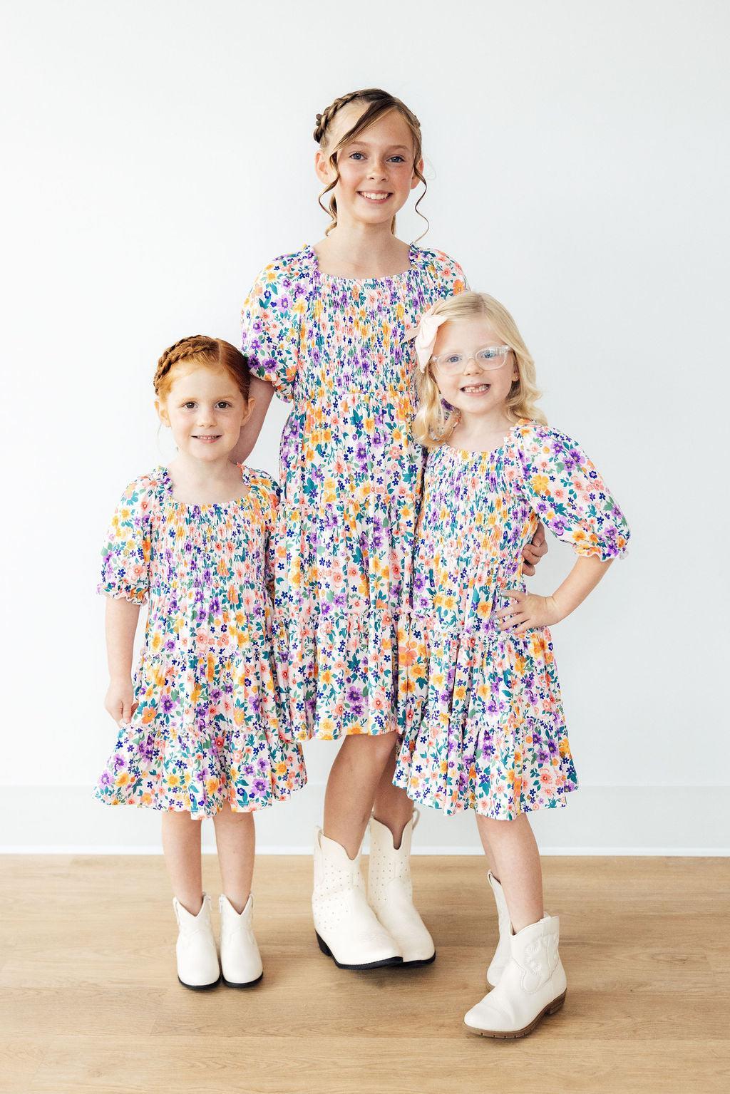Garden Groove Smocked Ruffle Dress by Mila & Rose ®