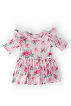 Gingham Bows 3/4 Sleeve Flutter Twirl Bodysuit by Mila & Rose ®