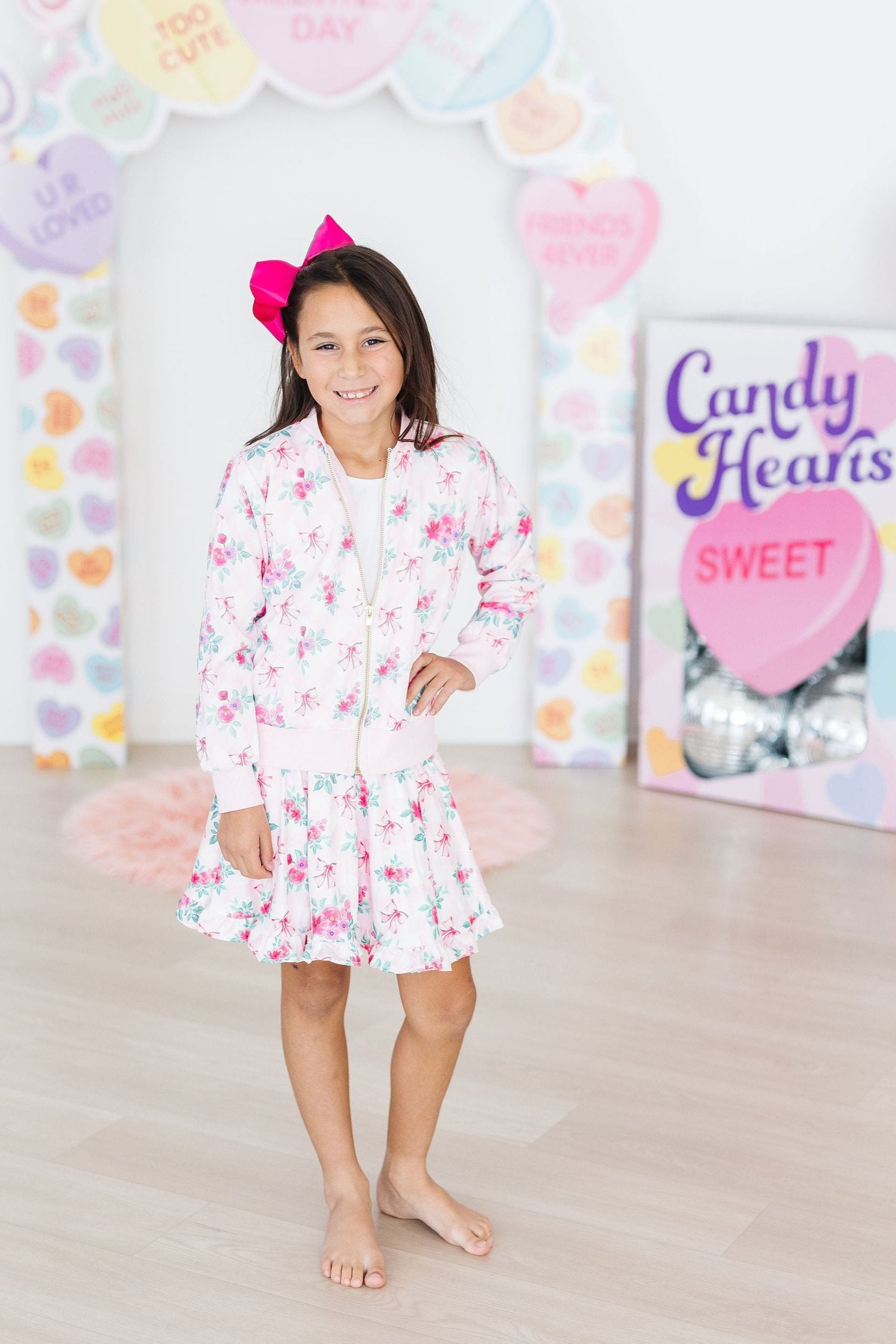 Gingham Bows Ruffle Twirl Skort by Mila & Rose ®