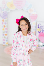 Gingham Bows Satin Jacket by Mila & Rose ®