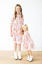 Goldendoodle 3/4 Sleeve Pocket Twirl Dress by Mila & Rose ®