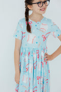 Grand Slam Glam S/S Pocket Twirl Dress by Mila & Rose ®