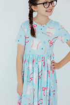 Grand Slam Glam S/S Pocket Twirl Dress by Mila & Rose ®