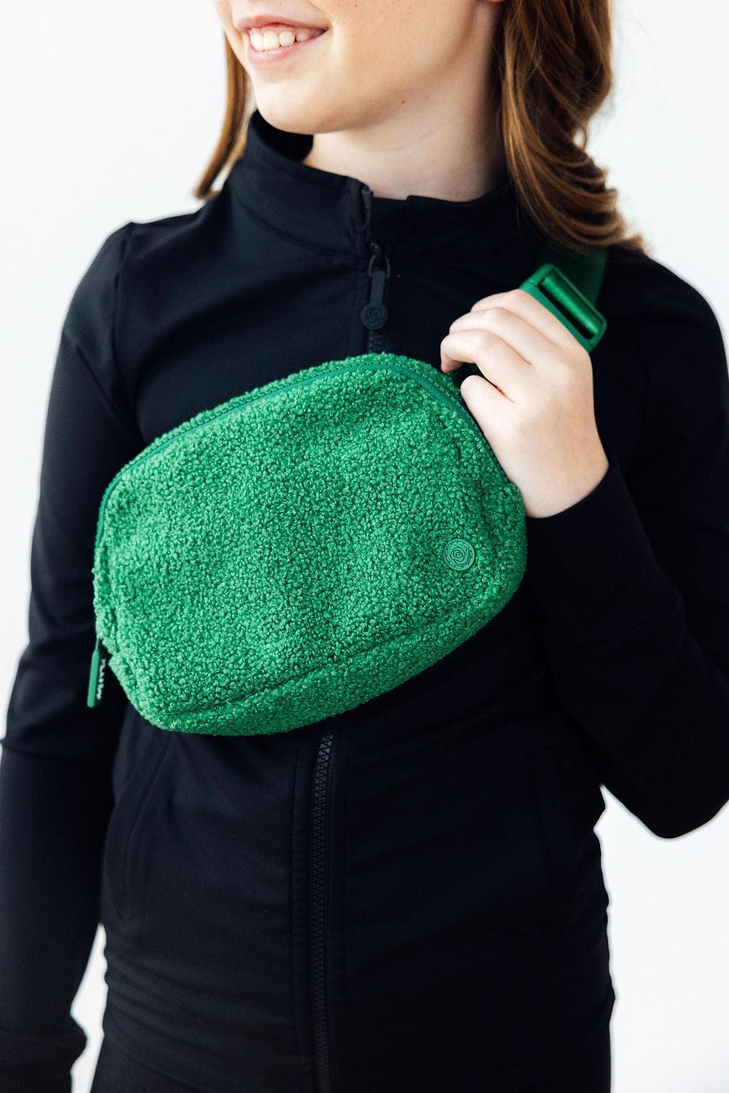 Green Fleece Belt Bag by Mila & Rose ®