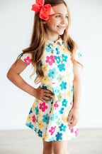 Groovy Blooms S/S Polo Dress by Mila & Rose ®