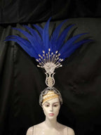 The Stardust Aurora – Premium Feathered Samba Carnival Headdress by Stardust Starlets