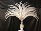 The Stardust Aurora – Premium Feathered Samba Carnival Headdress by Stardust Starlets
