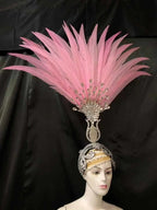 The Stardust Aurora – Premium Feathered Samba Carnival Headdress by Stardust Starlets