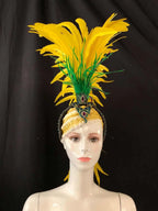 The Stardust Samba Radiance – Elegant Feathered Stage & Carnival Headdress by Stardust Starlets