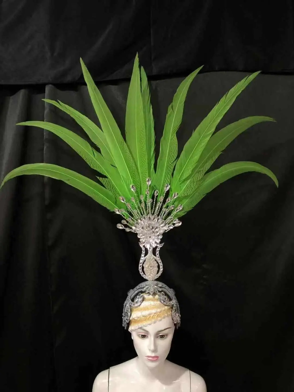 The Stardust Aurora – Premium Feathered Samba Carnival Headdress by Stardust Starlets