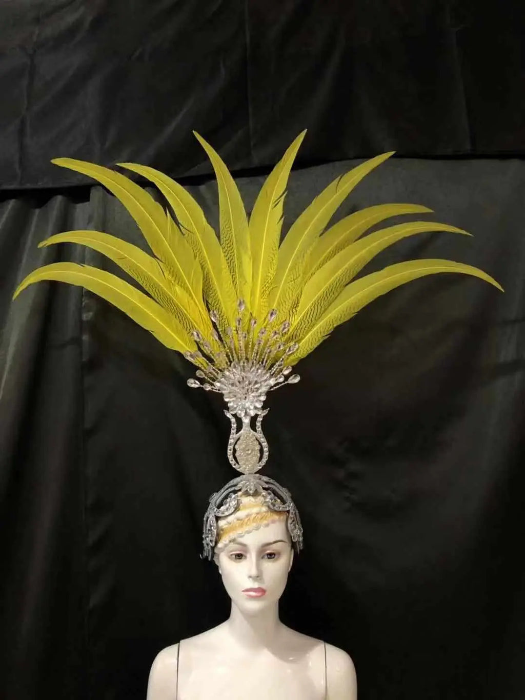 The Stardust Aurora – Premium Feathered Samba Carnival Headdress by Stardust Starlets