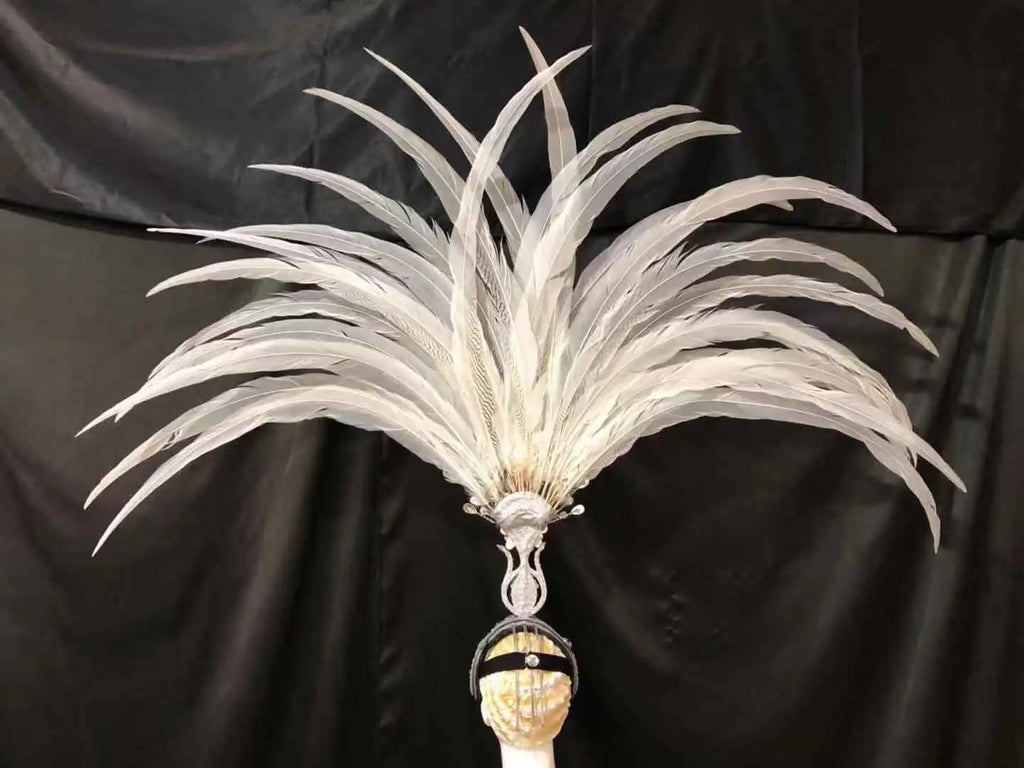 The Stardust Aurora – Premium Feathered Samba Carnival Headdress by Stardust Starlets
