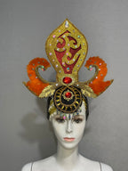 FASHIONABLE AND EXQUISITE HEADDRESS FEATHERS SAMBA DANCE CARNIVAL HALLOWEEN PARTY LATIN DANCE BAR PERFORMANCE HAT MASQUERADE by Stardust Starlets
