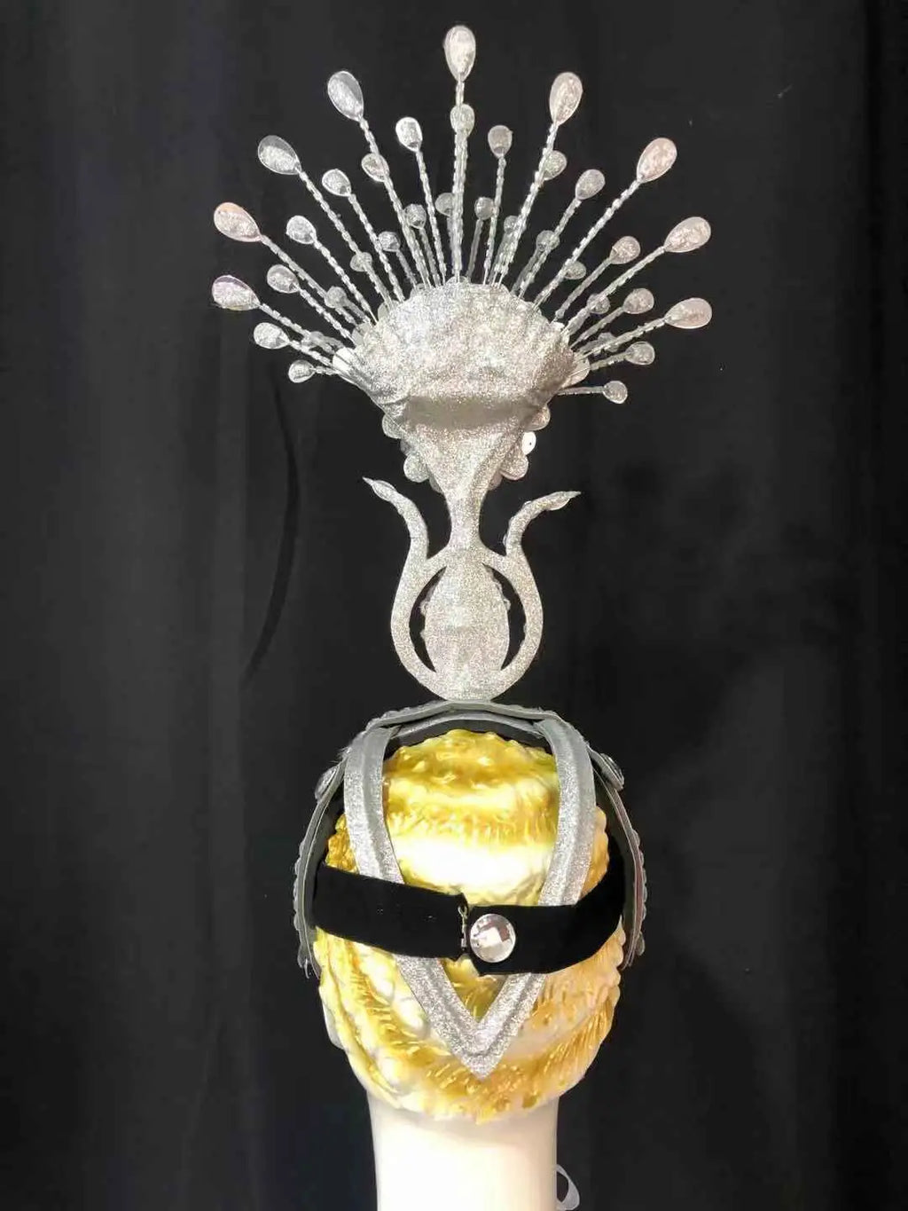 The Stardust Aurora – Premium Feathered Samba Carnival Headdress by Stardust Starlets