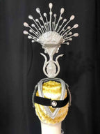 The Stardust Aurora – Premium Feathered Samba Carnival Headdress by Stardust Starlets