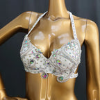 The Stardust Oasis Sirena – Deluxe Crystal & Beaded Belly Dance Bra & Belt 2-Piece Costume Set by Stardust Starlets