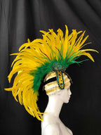 The Stardust Samba Radiance – Elegant Feathered Stage & Carnival Headdress by Stardust Starlets