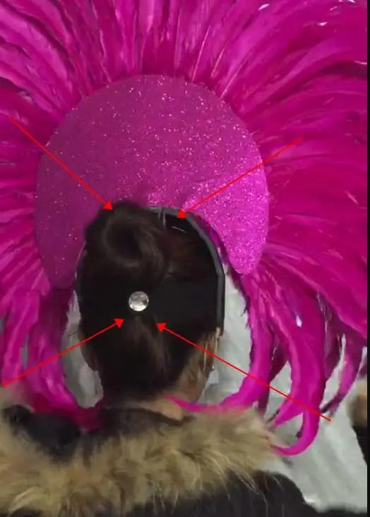 FASHIONABLE AND EXQUISITE HEADDRESS FEATHERS SAMBA DANCE CARNIVAL HALLOWEEN PARTY LATIN DANCE BAR PERFORMANCE HAT MASQUERADE by Stardust Starlets