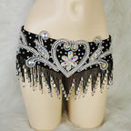 The Stardust Oasis Sirena – Deluxe Crystal & Beaded Belly Dance Bra & Belt 2-Piece Costume Set by Stardust Starlets