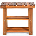3-Tier Wood Shoe Rack 19' Shoe Bench Boots Organizer by LuxuryLifeWay Online Store