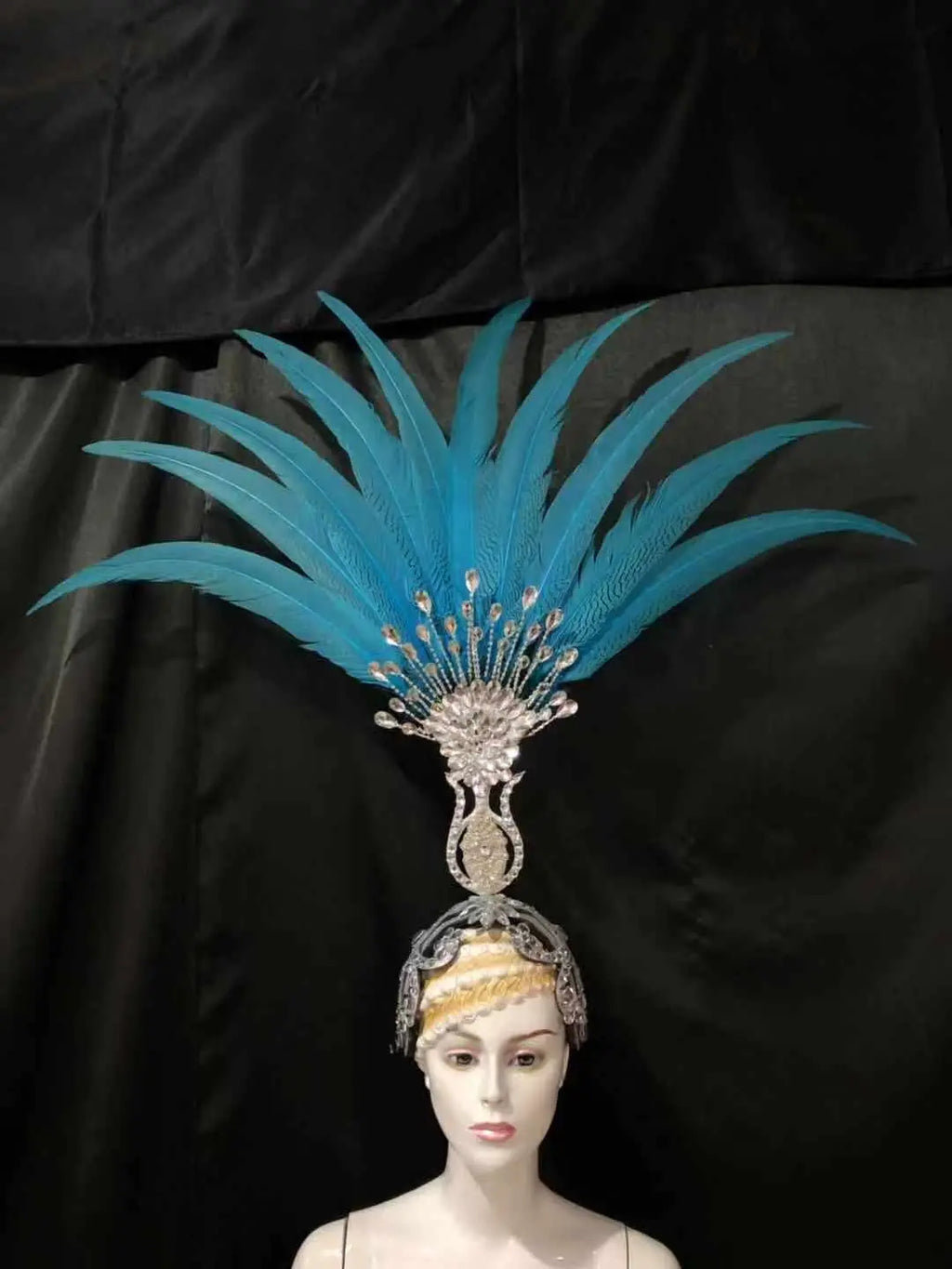 The Stardust Aurora – Premium Feathered Samba Carnival Headdress by Stardust Starlets