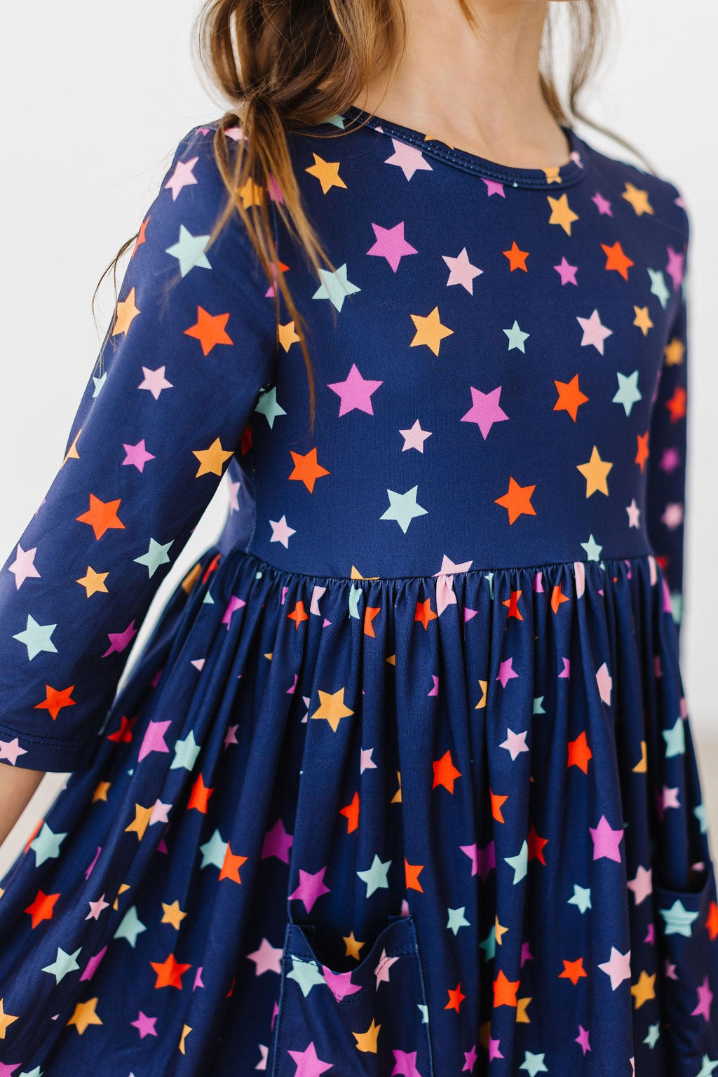 Halloween Stars 3/4 Sleeve Pocket Twirl Dress by Mila & Rose ®