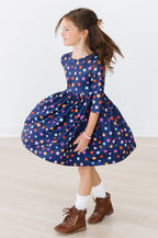 Halloween Stars 3/4 Sleeve Pocket Twirl Dress by Mila & Rose ®