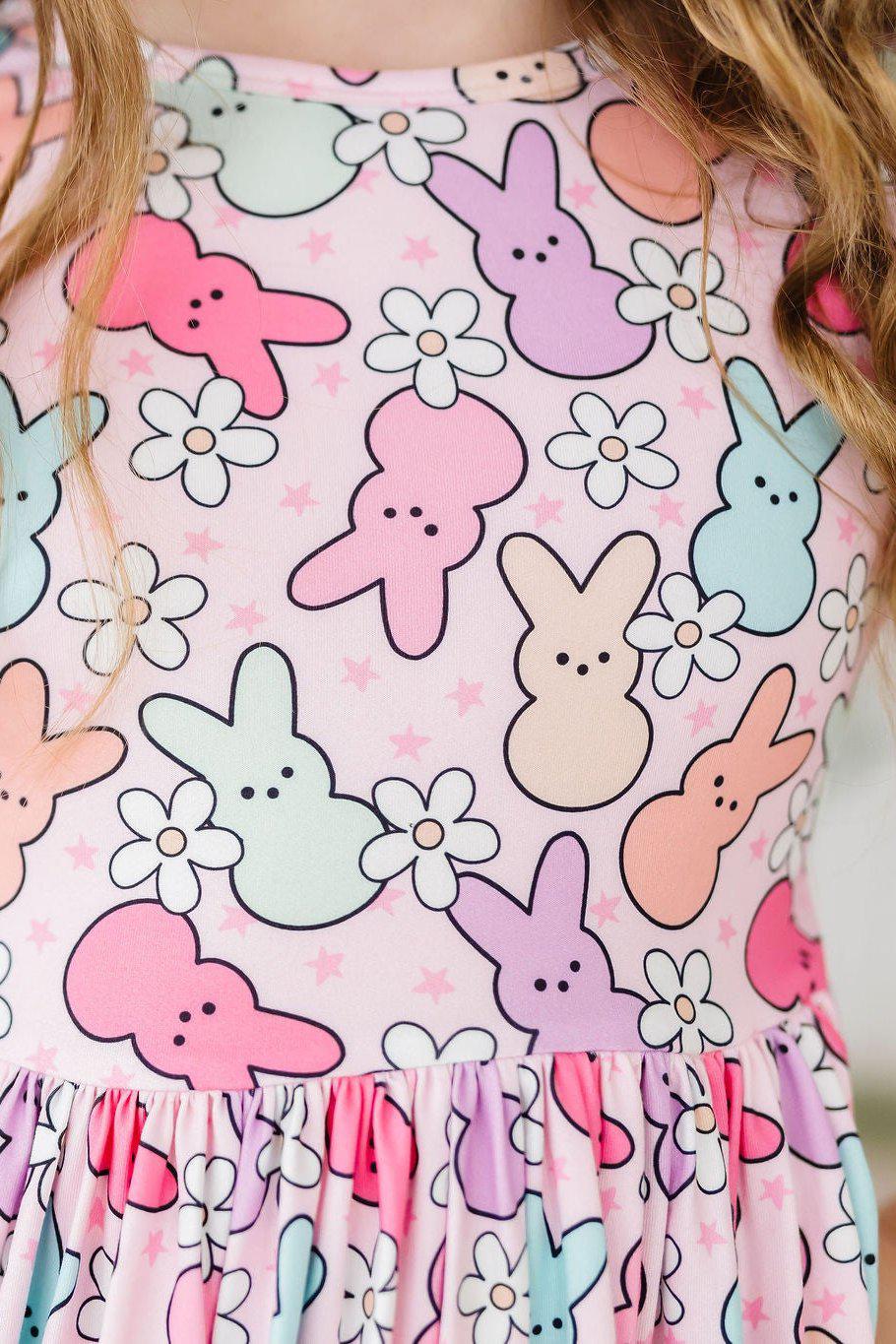 Hangin with my Peeps 3/4 Sleeve Pocket Twirl Dress by Mila & Rose ®