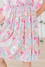 Hangin with my Peeps 3/4 Sleeve Pocket Twirl Dress by Mila & Rose ®