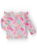 Hangin with My Peeps L/S Ruffle Tee by Mila & Rose ®