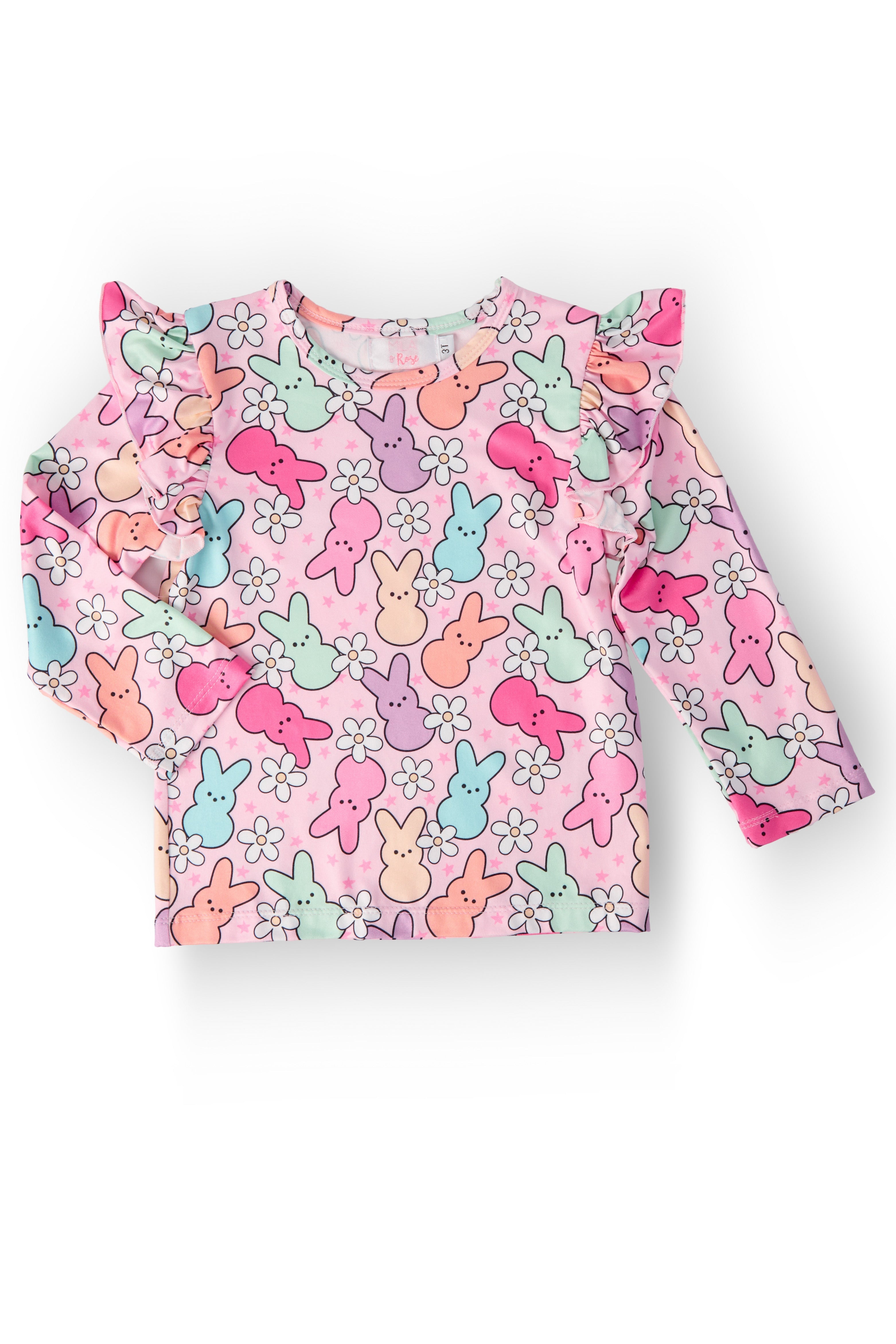 Hangin with My Peeps L/S Ruffle Tee by Mila & Rose ®