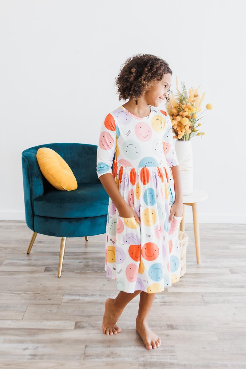 Happy Days 3/4 Pocket Twirl Dress by Mila & Rose ®