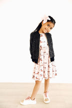 Happy Howl-oween 3/4 Sleeve Pocket Twirl Dress by Mila & Rose ®
