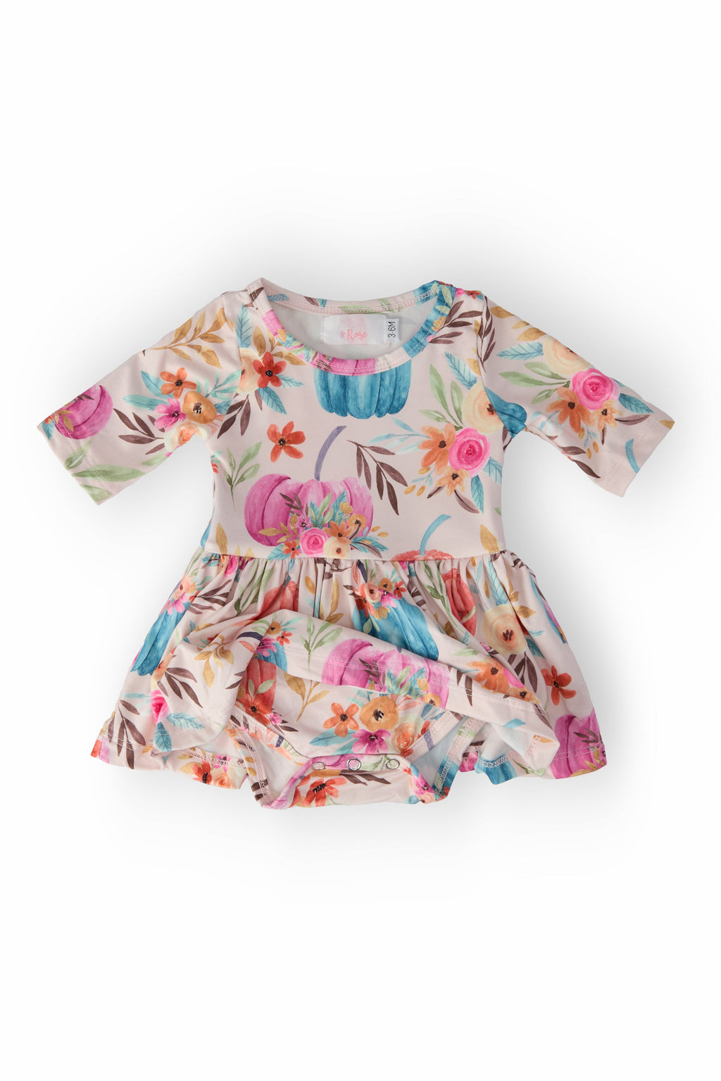 Harvest Blooms 3/4 Sleeve Twirl Bodysuit by Mila & Rose ®