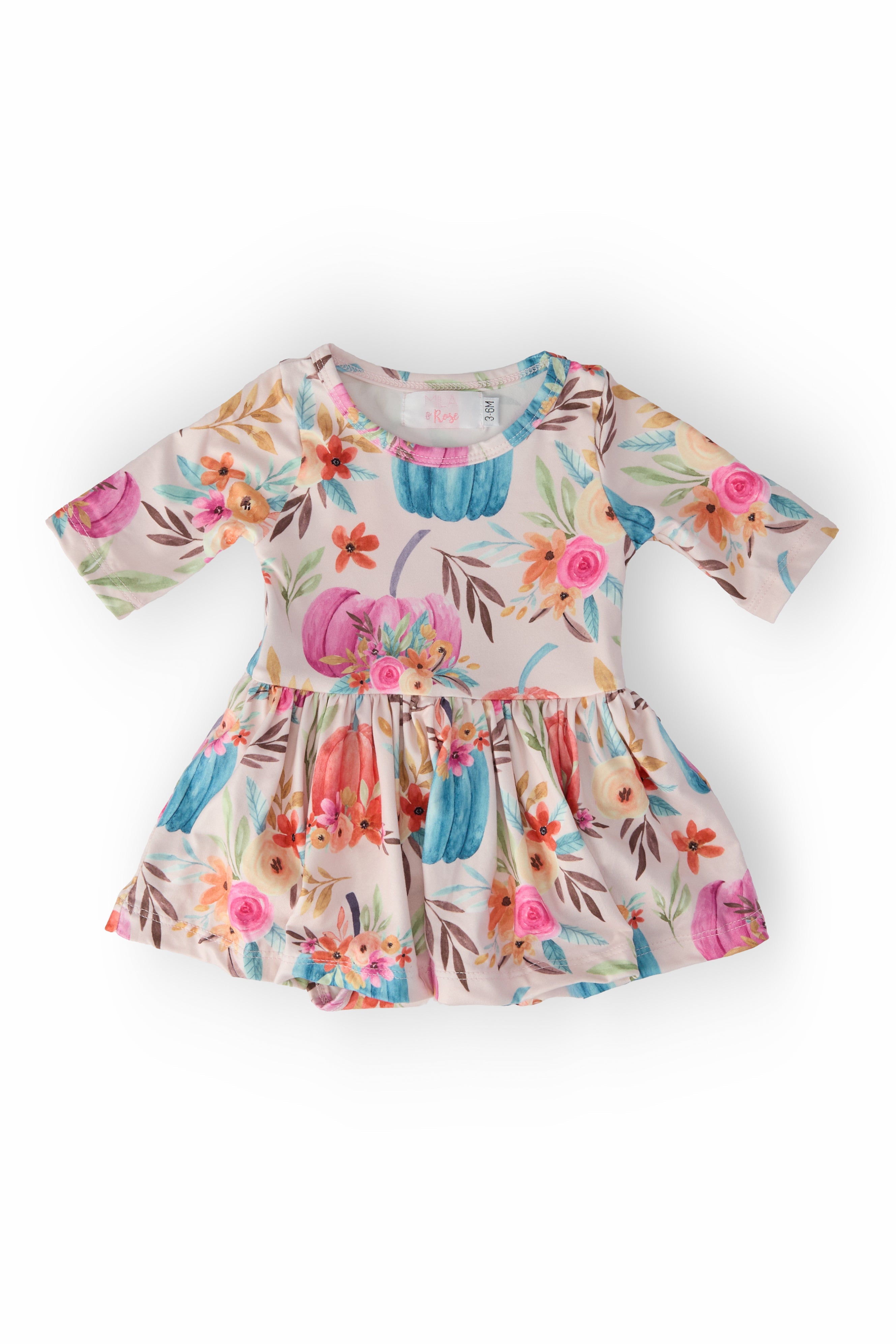 Harvest Blooms 3/4 Sleeve Twirl Bodysuit by Mila & Rose ®