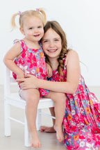 Hawaiian Floral Ruffle Cross Back Romper by Mila & Rose ®
