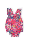 Hawaiian Floral Ruffle Cross Back Romper by Mila & Rose ®