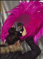 FASHIONABLE AND EXQUISITE HEADDRESS FEATHERS SAMBA DANCE CARNIVAL HALLOWEEN PARTY LATIN DANCE BAR PERFORMANCE HAT MASQUERADE by Stardust Starlets