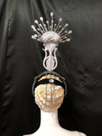 The Stardust Aurora – Premium Feathered Samba Carnival Headdress by Stardust Starlets