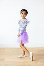 Head in the Clouds L/S Flutter Sleeve Leotard by Mila & Rose ®