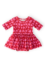 Hearts & Hugs 3/4 Sleeve Twirl Bodysuit by Mila & Rose ®