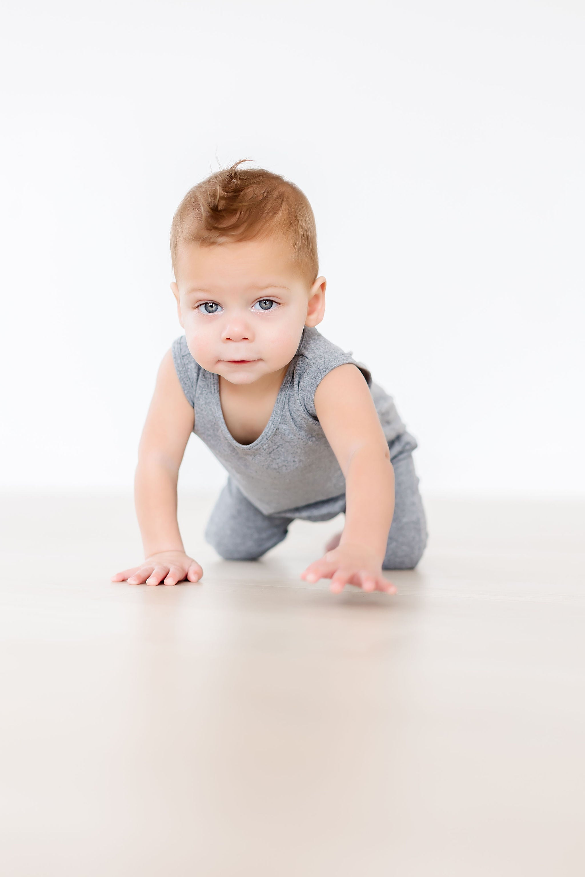 Heather Gray Tank One-Piece Jogger by Mila & Rose ®