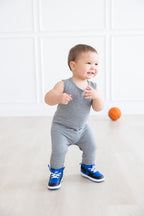 Heather Gray Tank One-Piece Jogger by Mila & Rose ®
